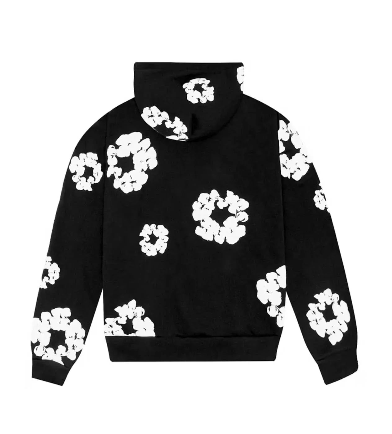 Denim Tears Cotton Wreath Hoodie Black/White