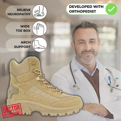 Finessor® Orthopedic Work Boots – Waterproof, Anti-Slip & Anti-Sprain