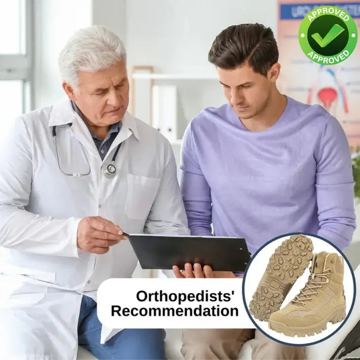 Finessor® Orthopedic Work Boots – Waterproof, Anti-Slip & Anti-Sprain