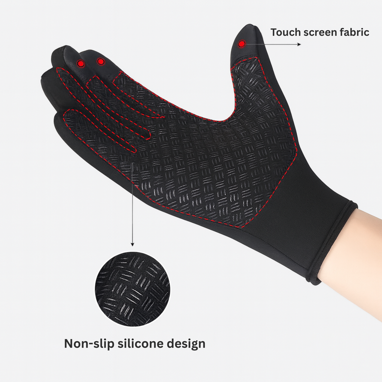 Thermal Touch-Screen Waterproof Gloves