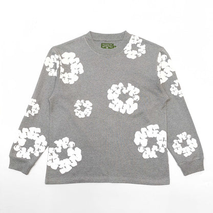 Denim Tears The Cotton Wreath Grey/White Crewneck